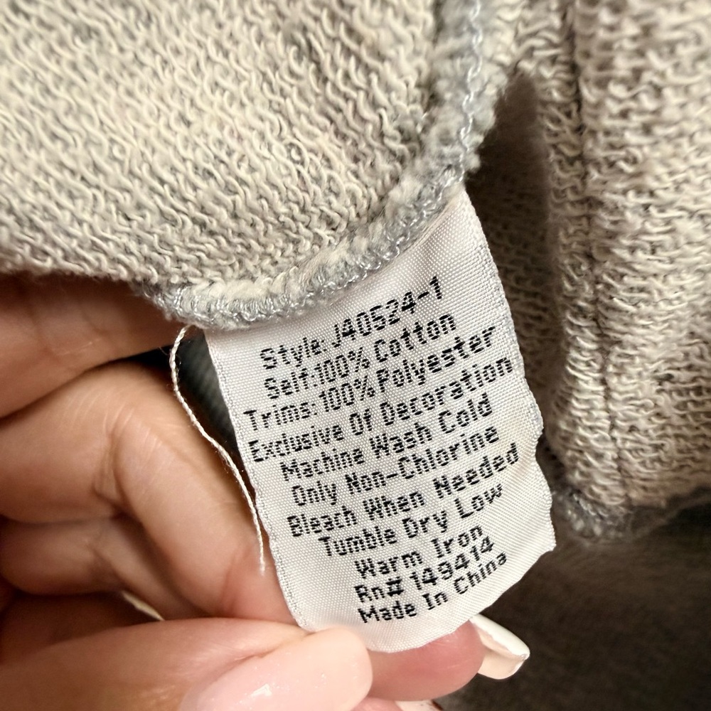Johnny Was-Adela Heather French Terry Zipup Sweatshirt - Picture 4 of 12